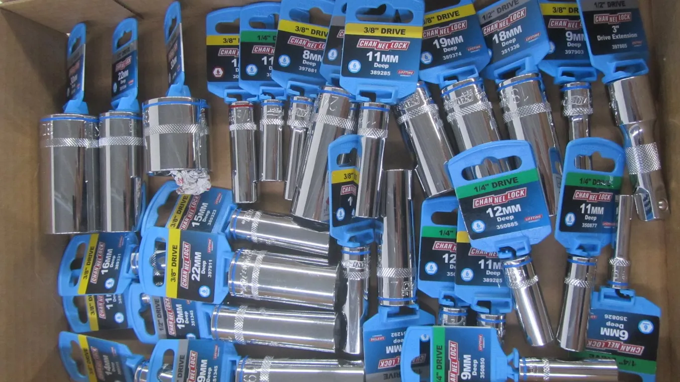Lot Of New Channel Lock Deep-Well Sockets