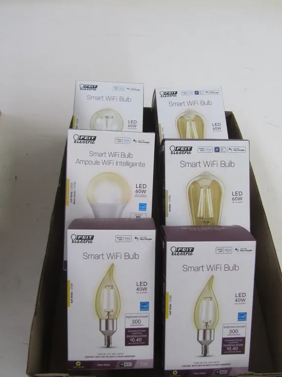 Lot Of (6) Feit Smart WIFI Bulbs