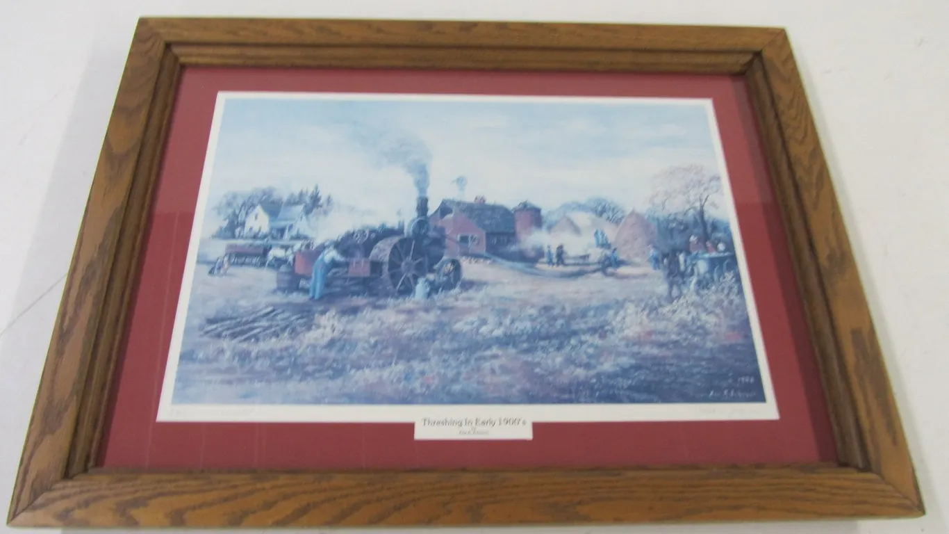 "Threshing In The Early 1900's" By Ada A. Johnson