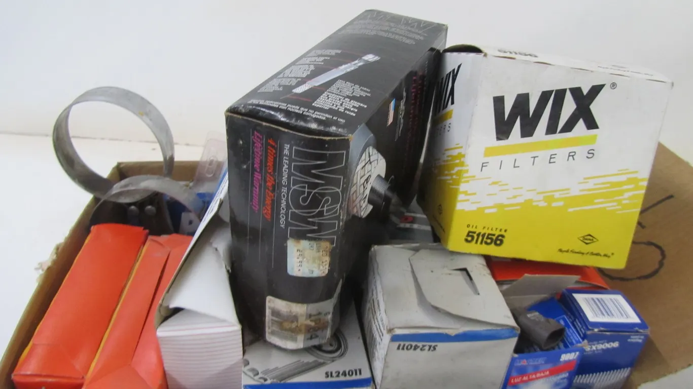 Box Of Assorted Automotive Supplies