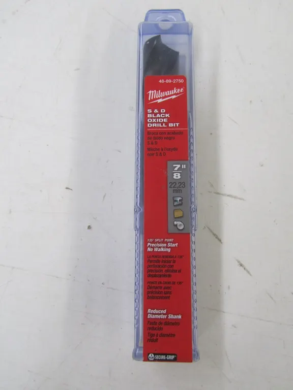 Milwaukee S&D Black Oxide Drill Bit