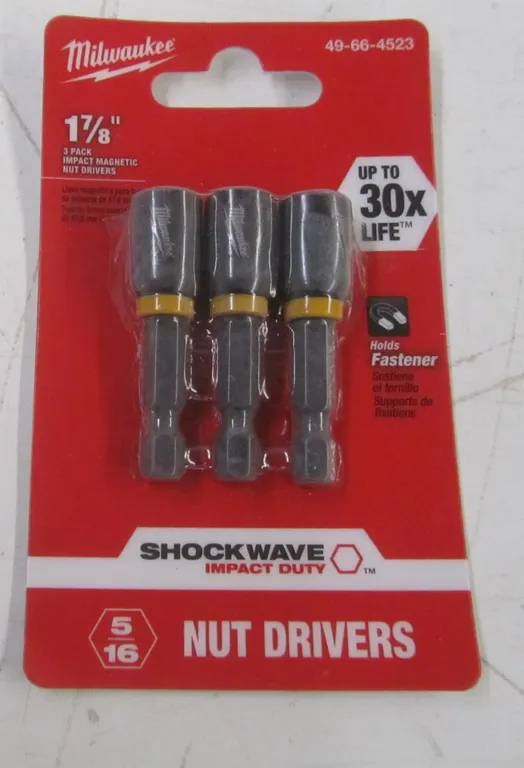 3pc Milwaukee 5/16" Nut Drivers