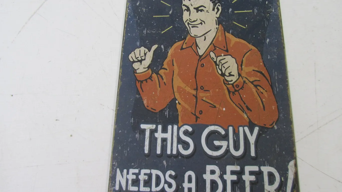 Metal Beer Sign