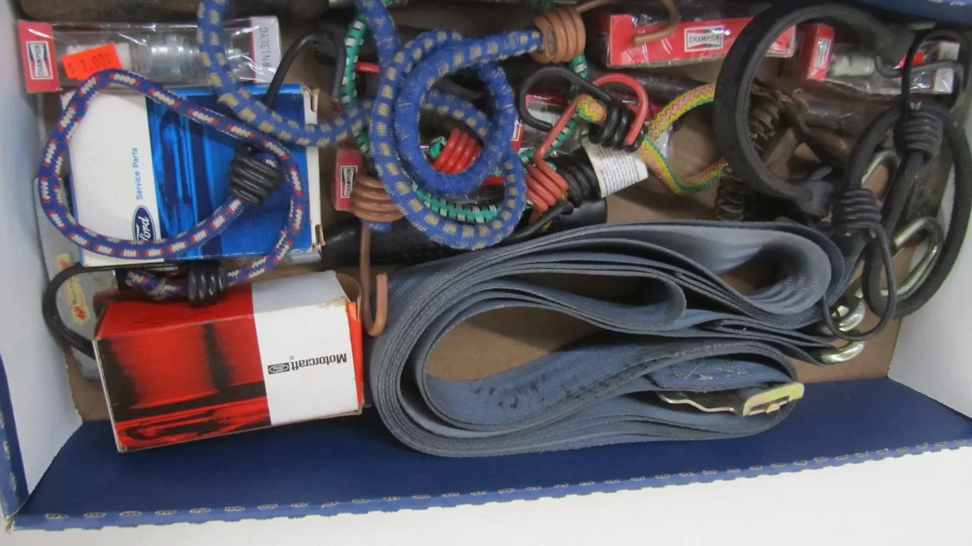 Bungee Straps, Spark Plugs, And More