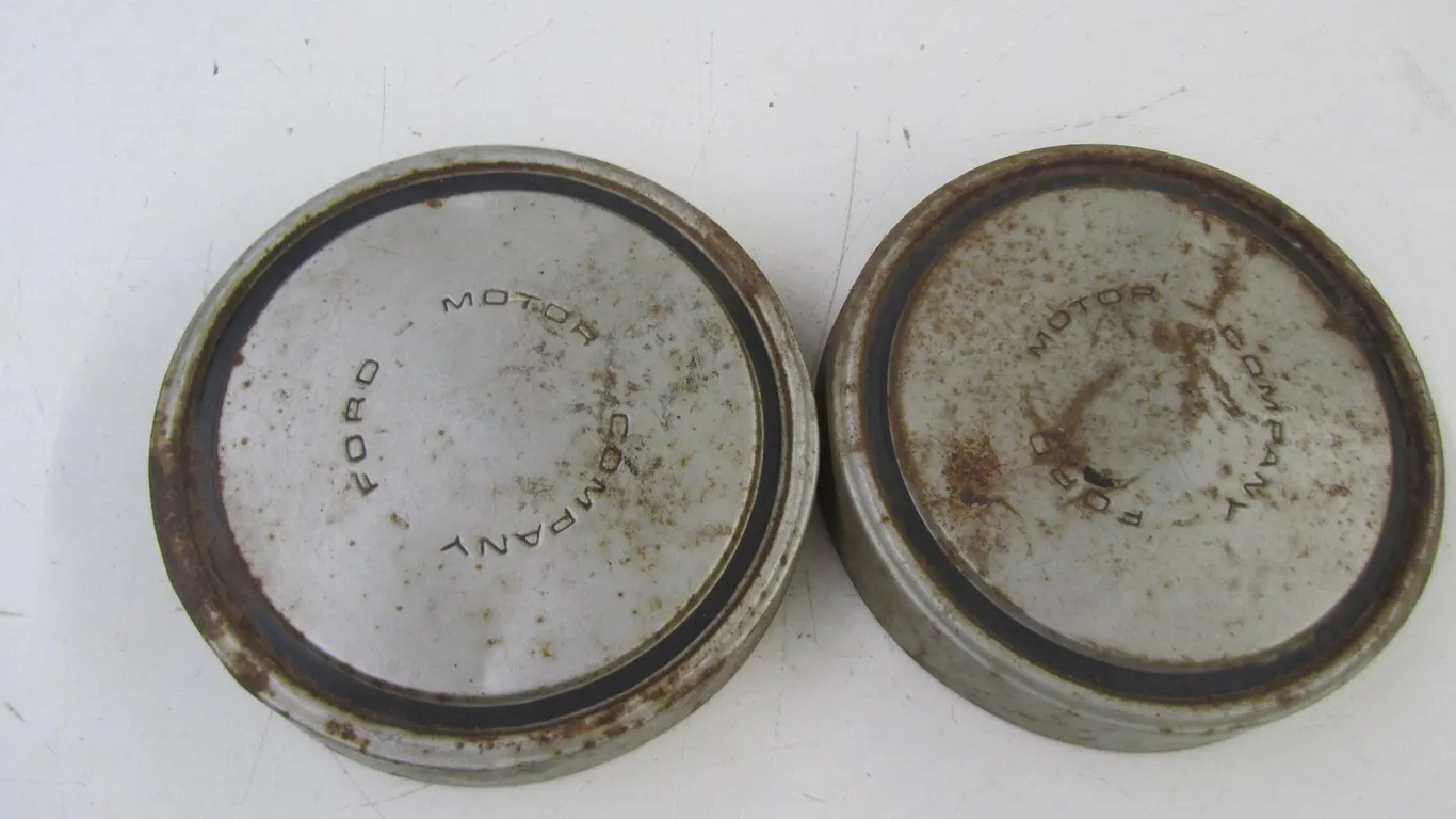 (2) Vintage Ford Hub Caps