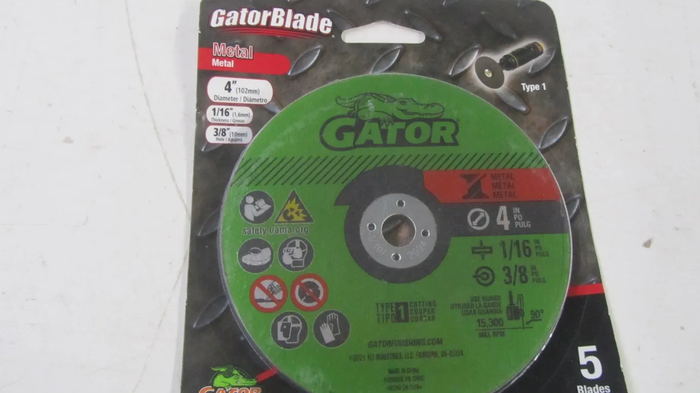 (5) Gatorblade 4" Metal Cut Off Wheels
