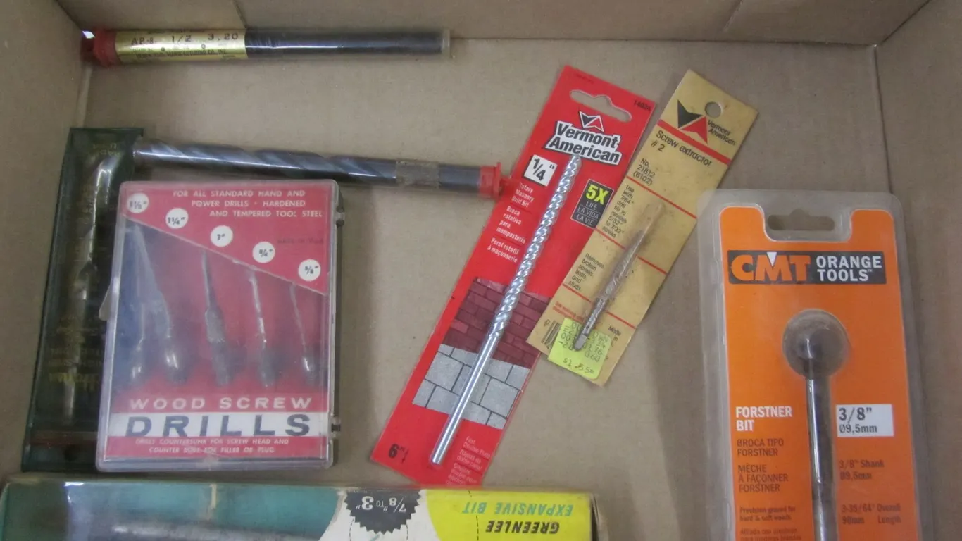 Lot Of Assorted Drill Bits