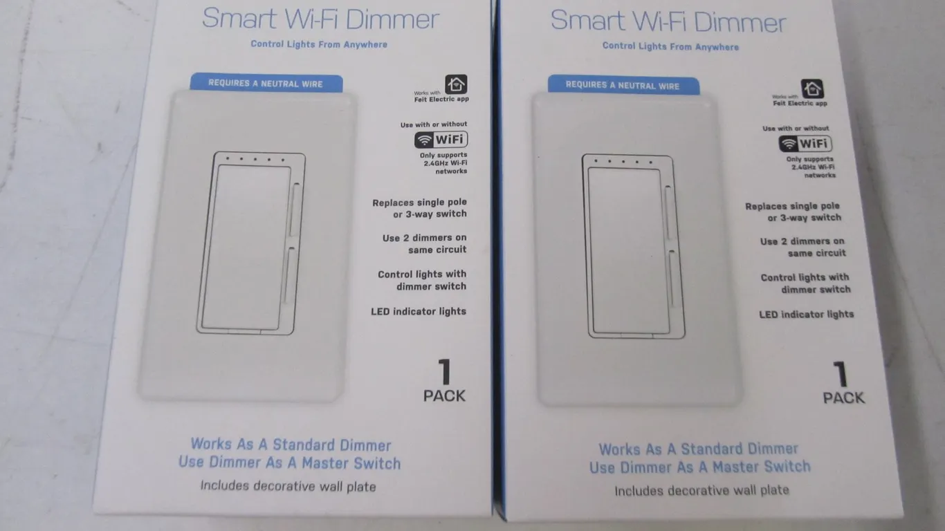 (2) Feit Smart Wi-Fi Dimmers