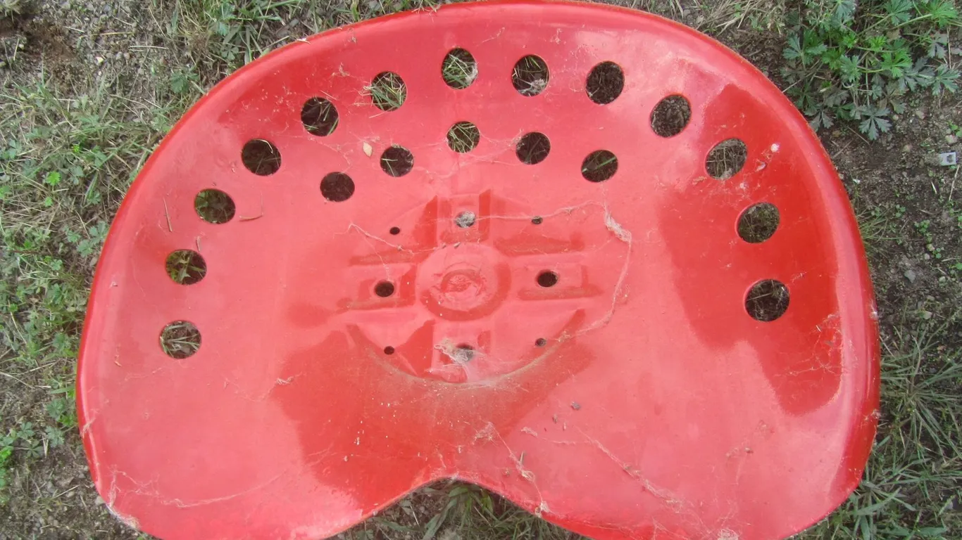 Vintage Metal Tractor Seat