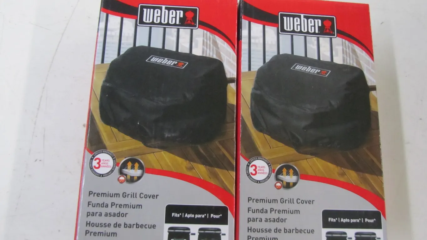 (2) Weber Premium Grill Covers