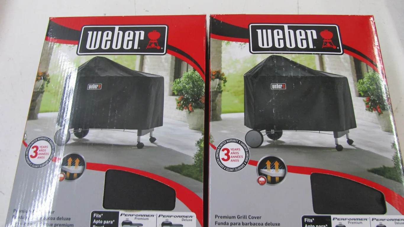 (2) Weber Premium Grill Covers