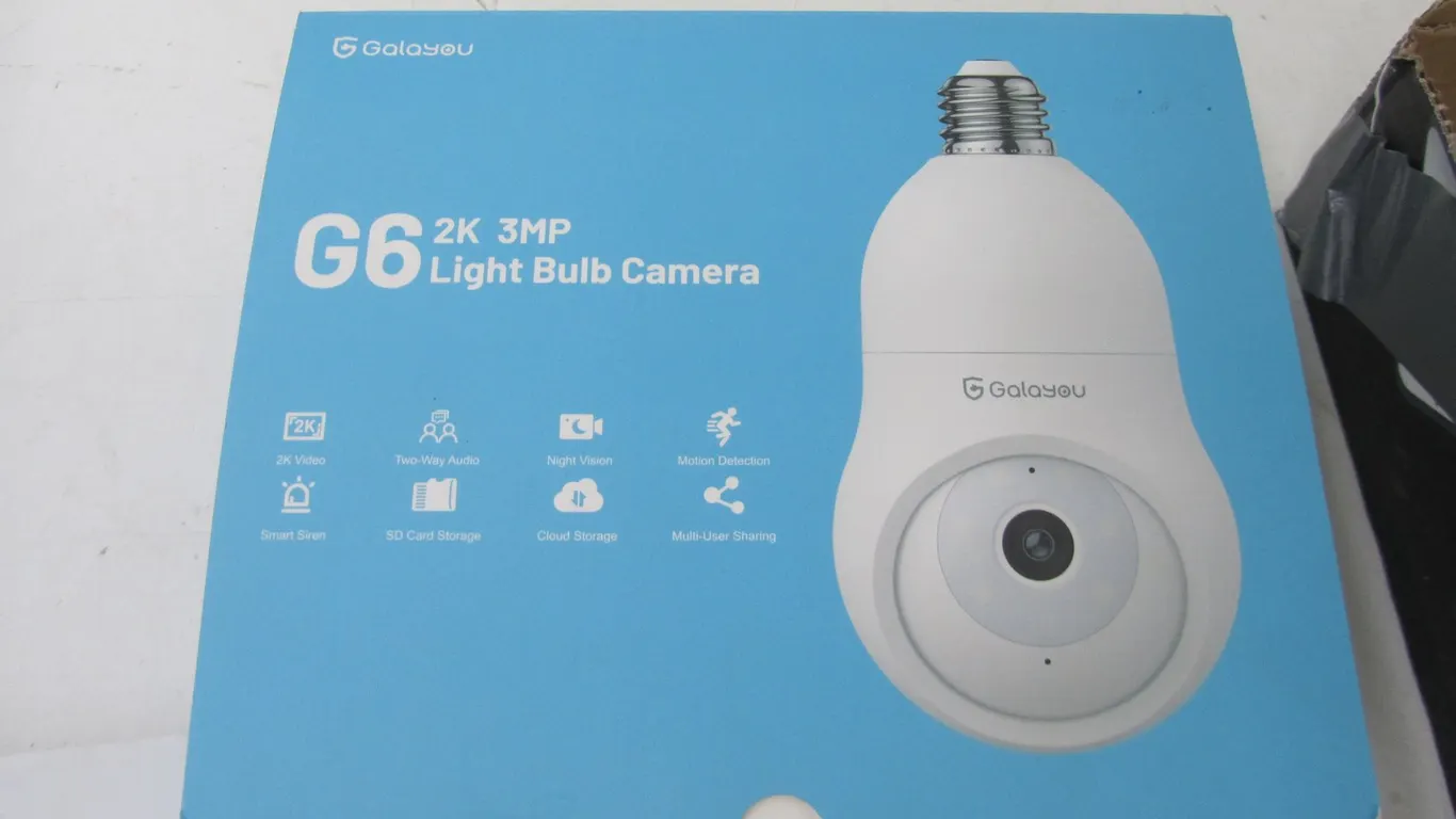 Galayou G6 2K 3MP Light Bulb Camera