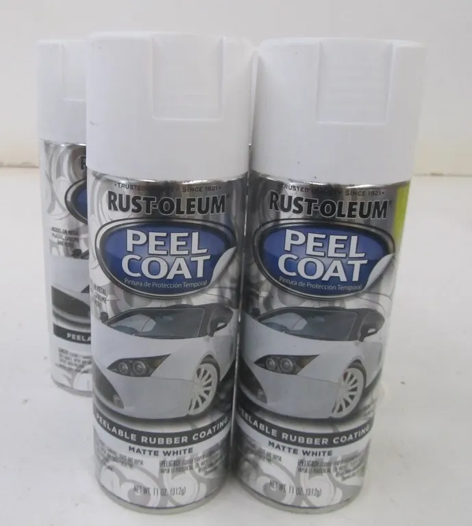 (5) Rust-Oleum Peel Coat Cans
