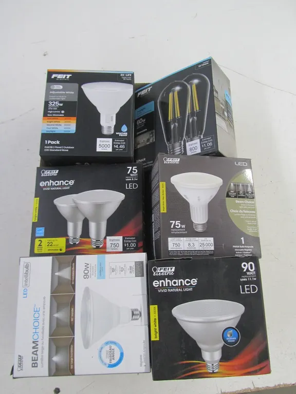 Lot Of Feit Electric LED Light Bulbs