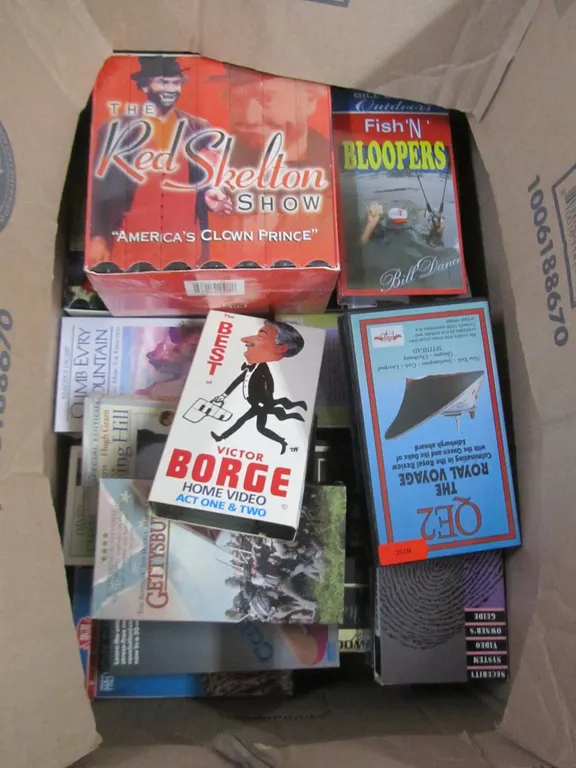 Box Full Of Assorted VHS Movies/Sets