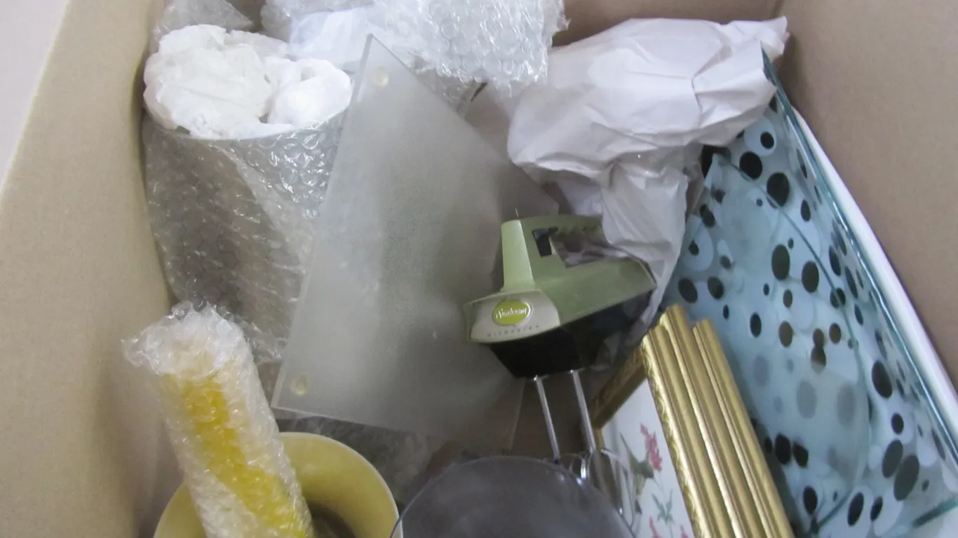 Box Of Assorted Household Items