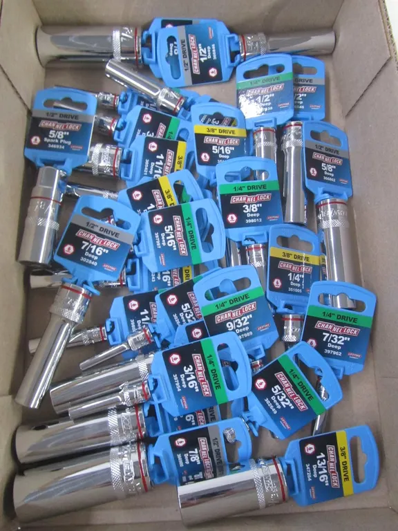 Lot Of New Channel Lock Deep-Well Sockets