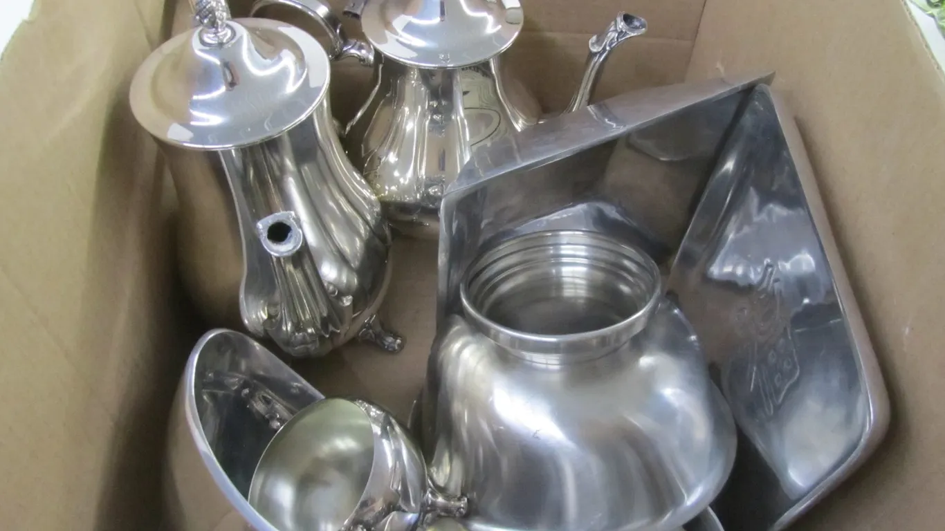 Lot Of Stainless Steel Dishware