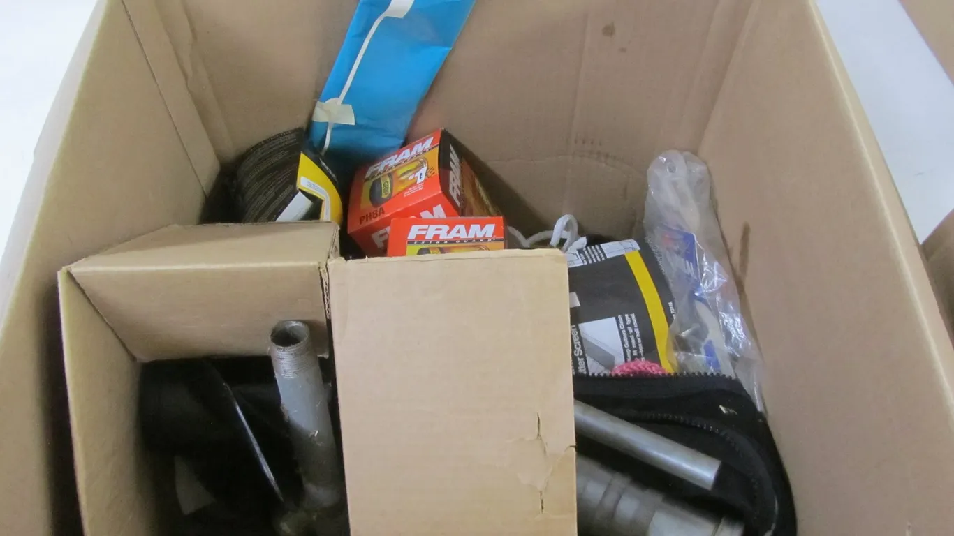 Box Of Miscellaneous Hardware And More