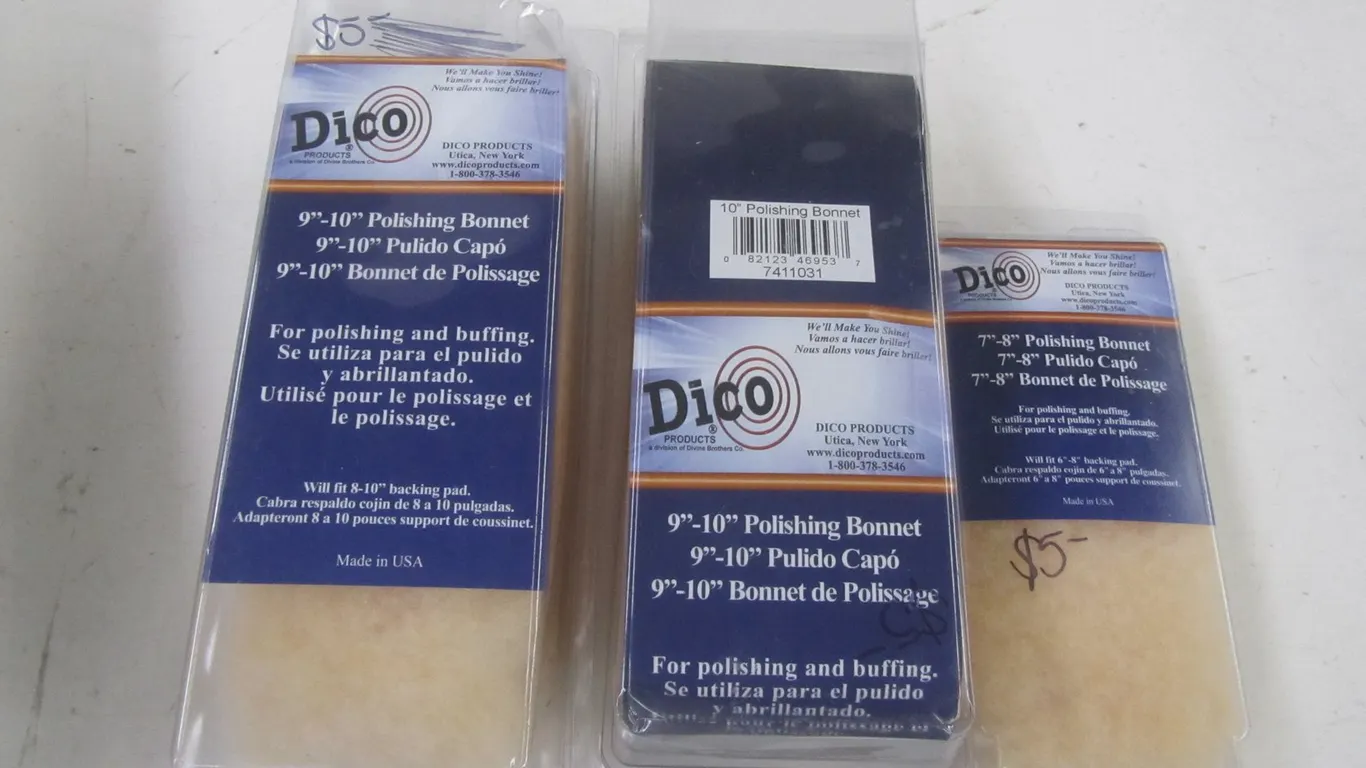 (3) Dico Polishing Bonnets