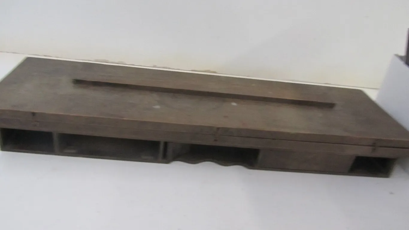 Antique Wood Desk Shelf