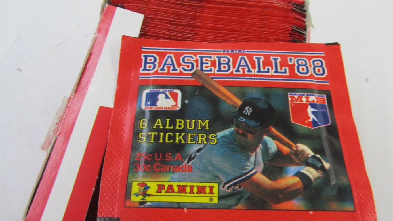 Approximately (90) 1988 Panini Baseball Album Sticker Packs