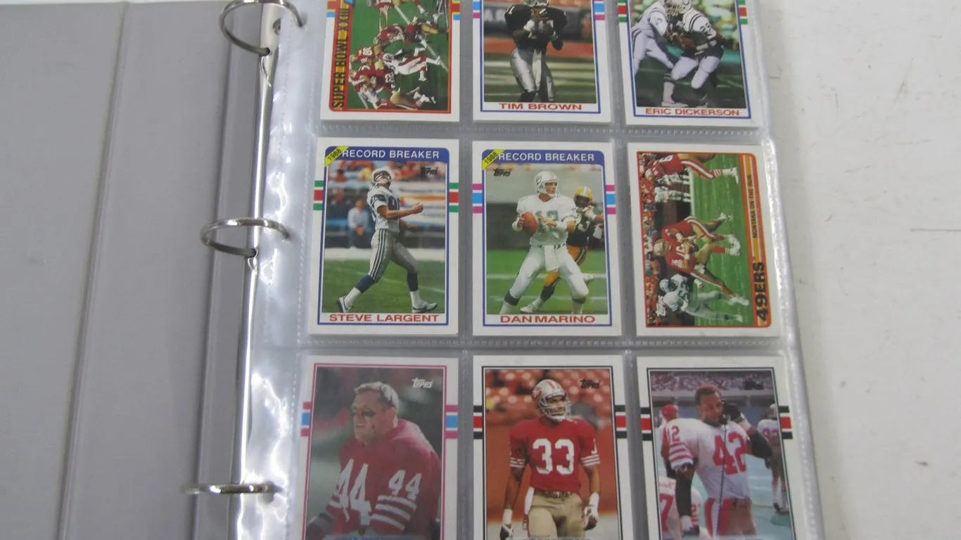 Binder Full Of Assorted Football Cards