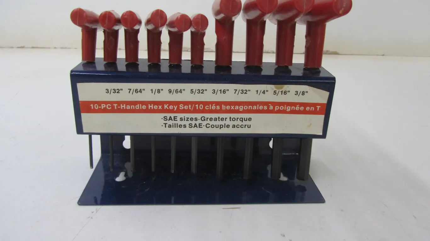 10pc. T-Handle Hex Key Set