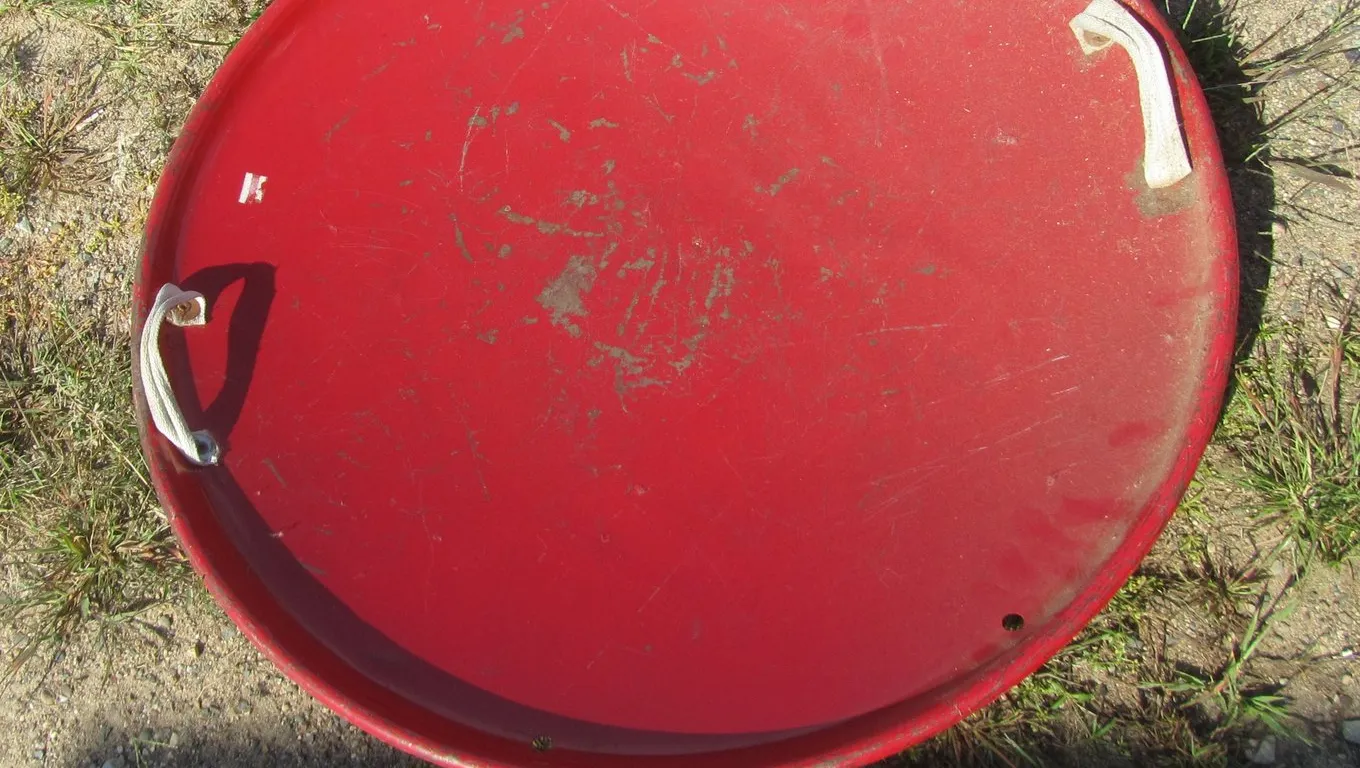 Vintage Metal Saucer Sled