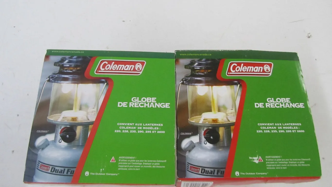 (2) Coleman Replacement Globes