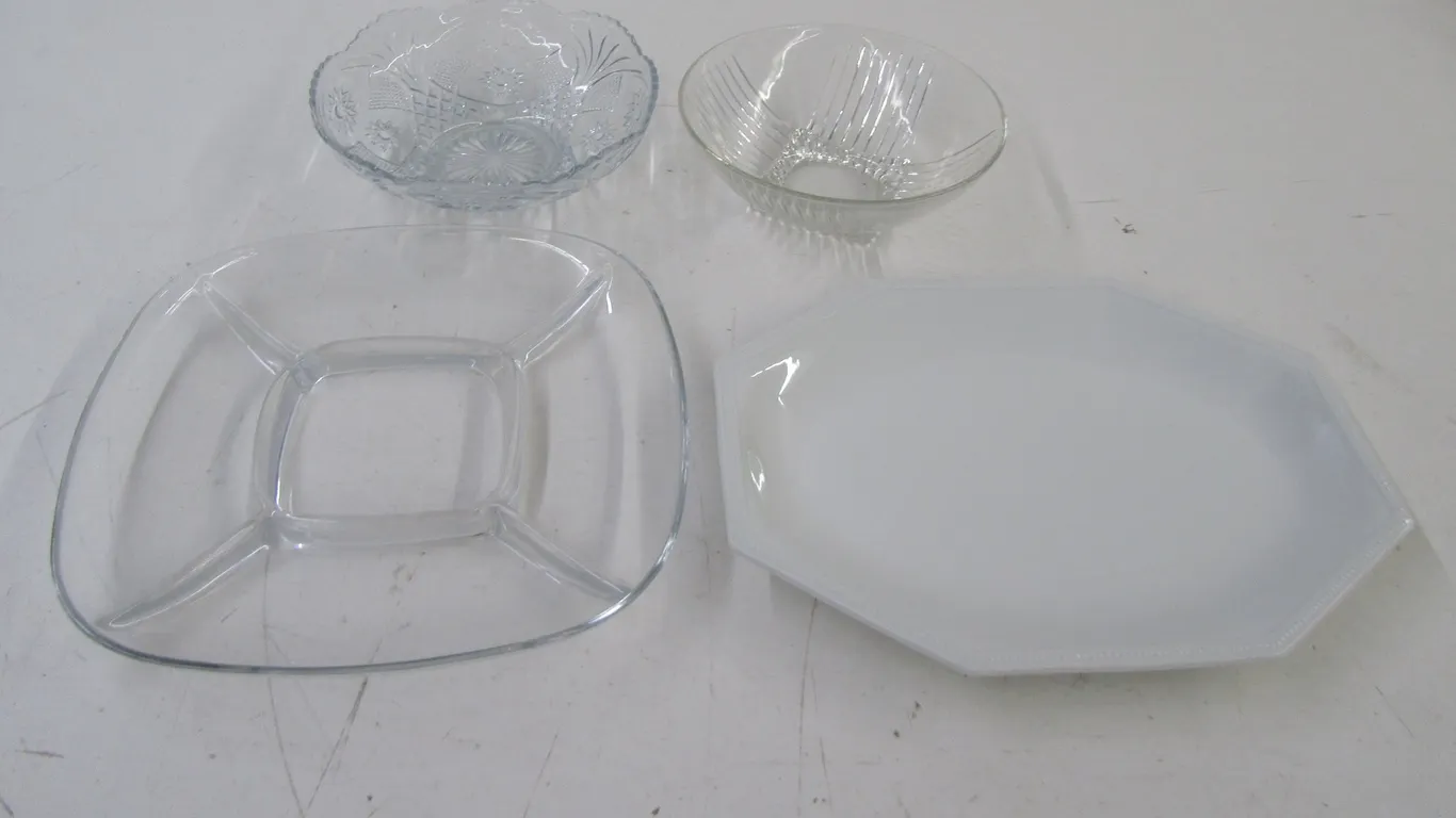 (4) Assorted Serving Dishes