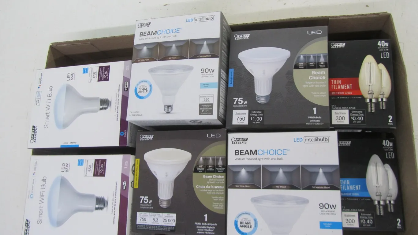 Lot Of Feit Electric LED Light Bulbs