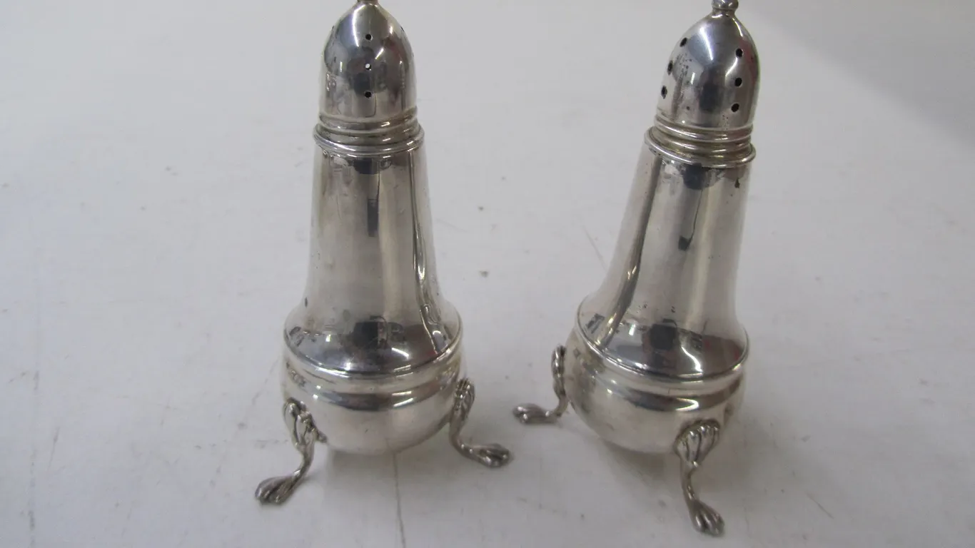 Crown Sterling Weighted Salt & Pepper Shaker Set