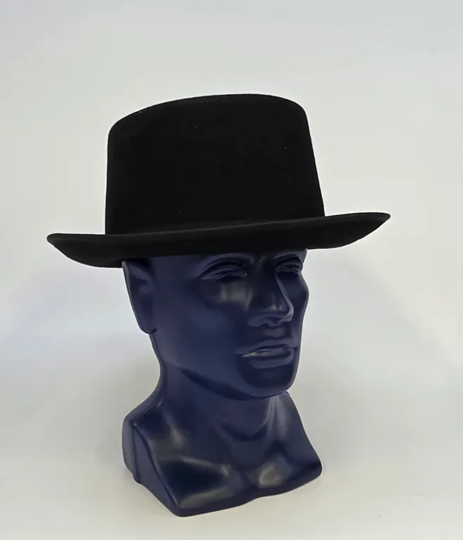 J Hats Black Top Hat Mens Large Extra Large Formal Steampunk Felt Hat