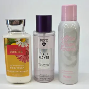Bath and Body Works Love Sunshine Lotion VS PINK Beach Flower Shimmer Mist Foam