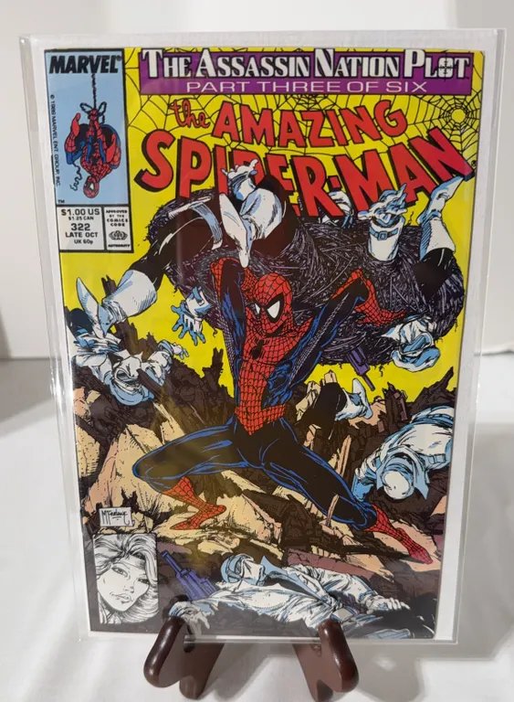 The Amazing Spider-Man #322, Features cover art and interior work by Todd McFarlane