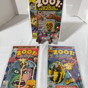 Issues 1, 2, and 9 of Marvel 2001: A Space Odyssey by Jack Kirby