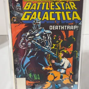 Vintage copy of Battlestar Galactica #3 titled "Deathtrap!