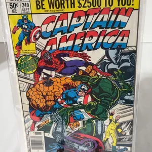 Vintage copy of Captain America #249, featuring cover art and pencils by John Byrne.