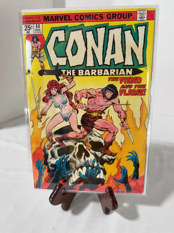 Vintage copy of Conan the Barbarian #44, with art by John Buscema