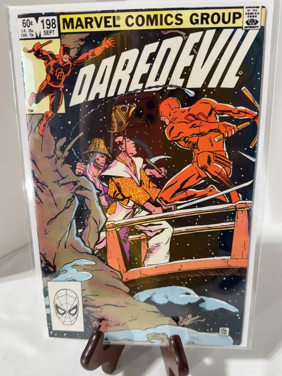 Vintage copy of Daredevil #198 published by Marvel Comics in September 1983.