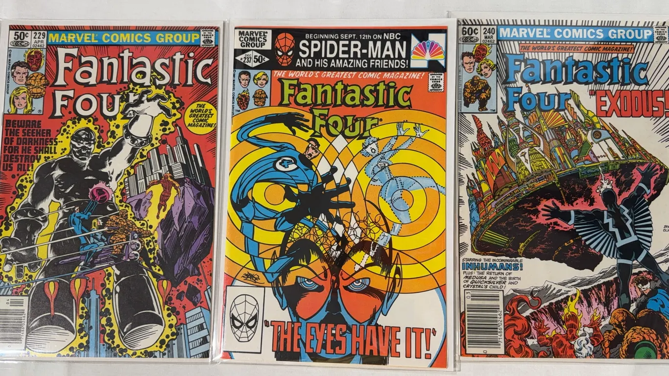 3 Bronze Age Marvel comic books: Fantastic Four 229, 237, and 240