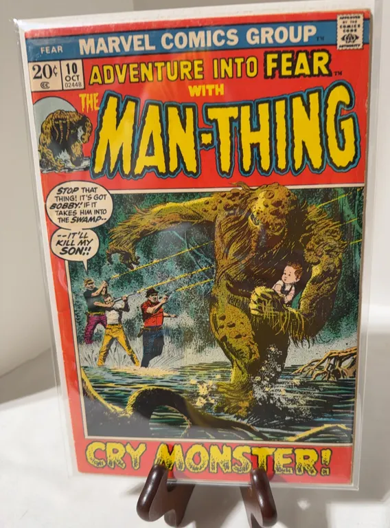 Adventure into Fear #10 Features the first solo Man-Thing