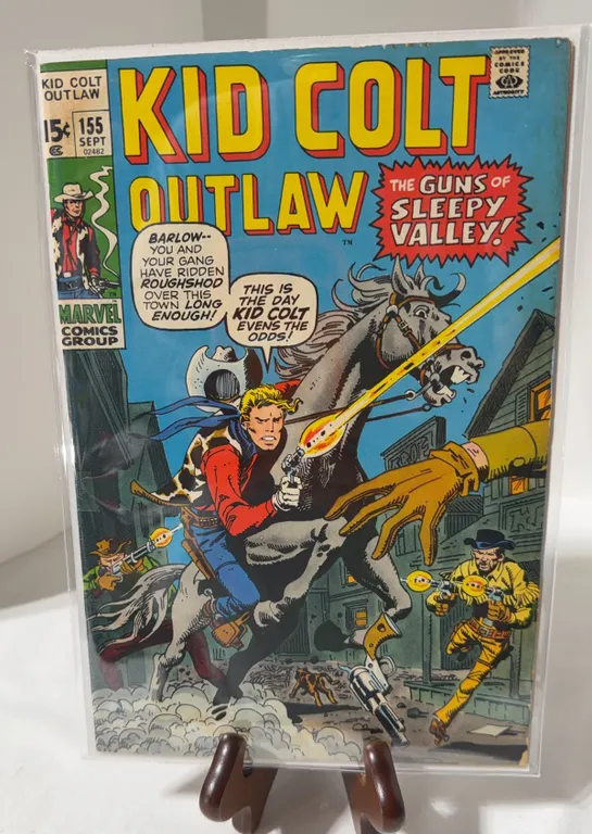 Kid Colt Outlaw #155, a Bronze Age western comic book