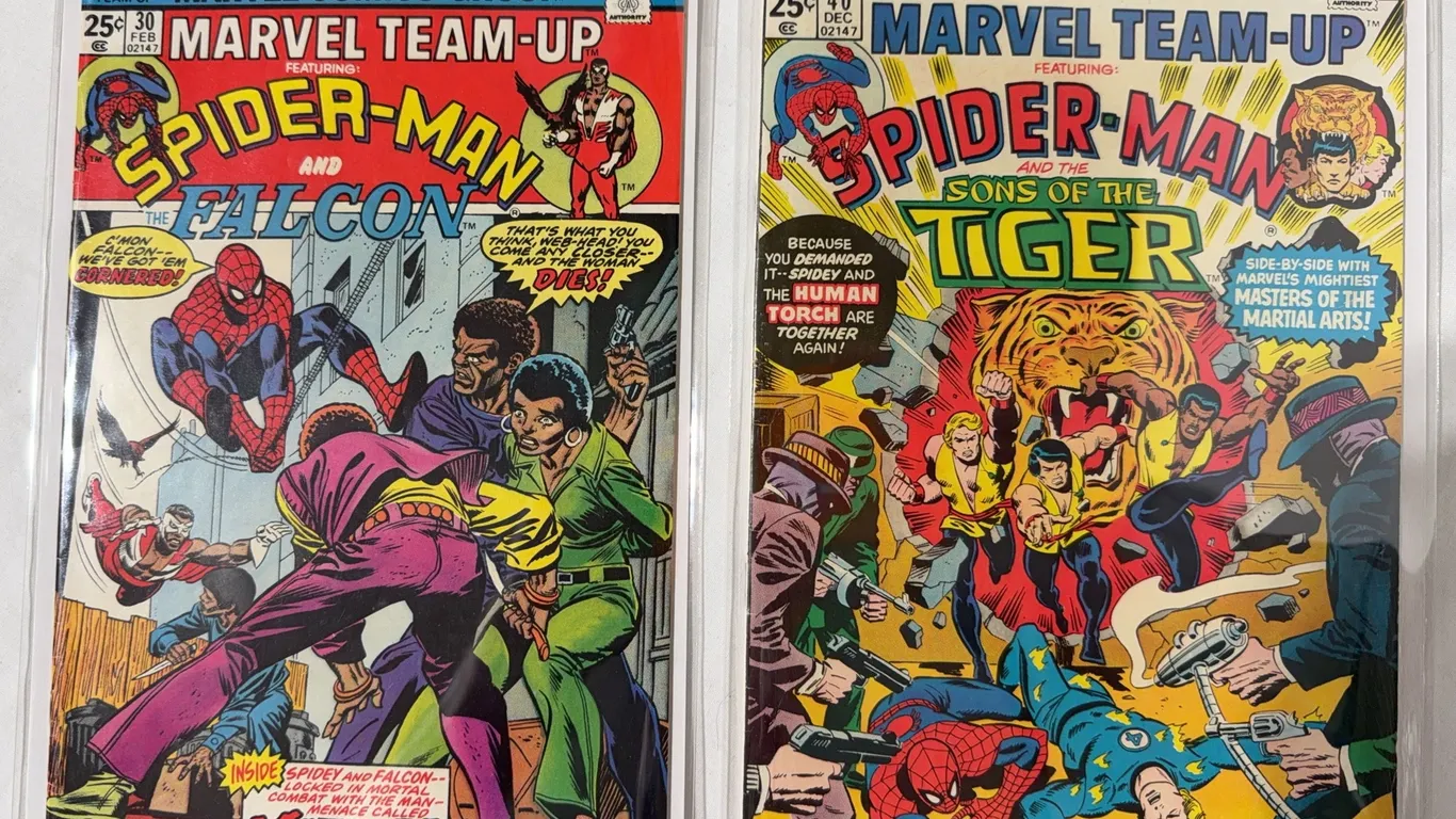 A lot of two Spider-Man Marvel team ups. #30 and #40.