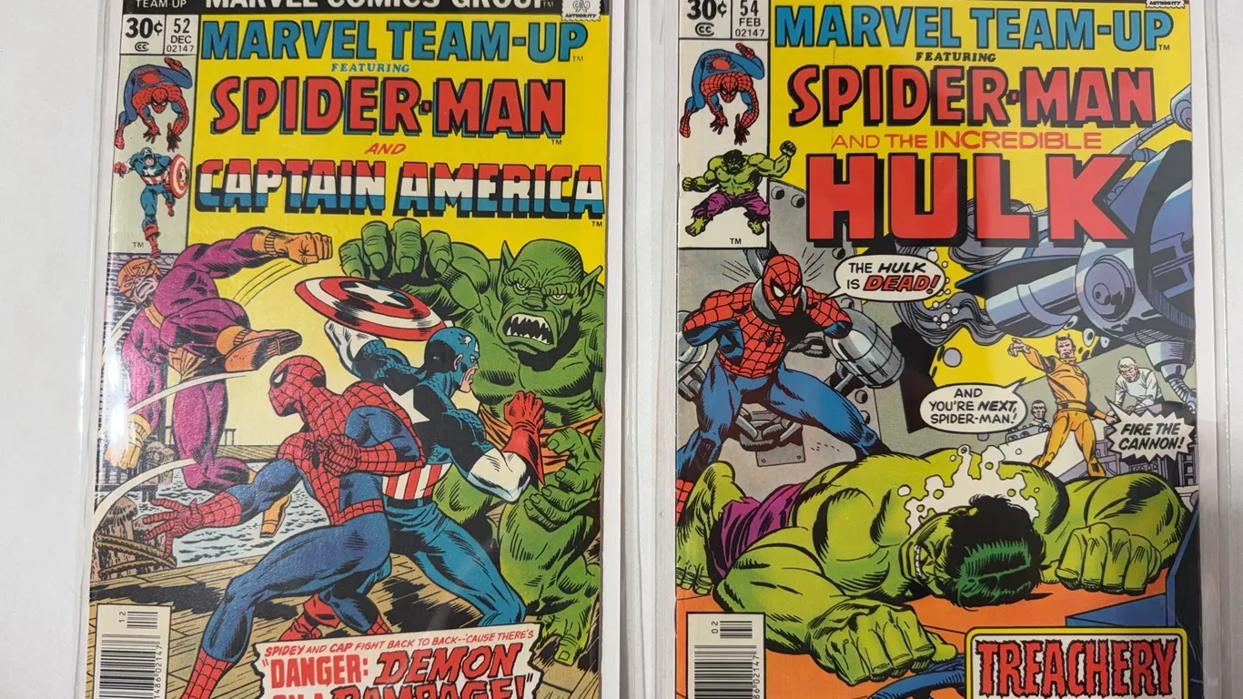 Pair of Spider-Man Marvel teams. #52And #54.