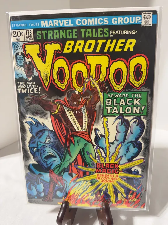 Strange Tales #173, first appearance of Black Talon and marks Brother Voodoo's final solo appearance