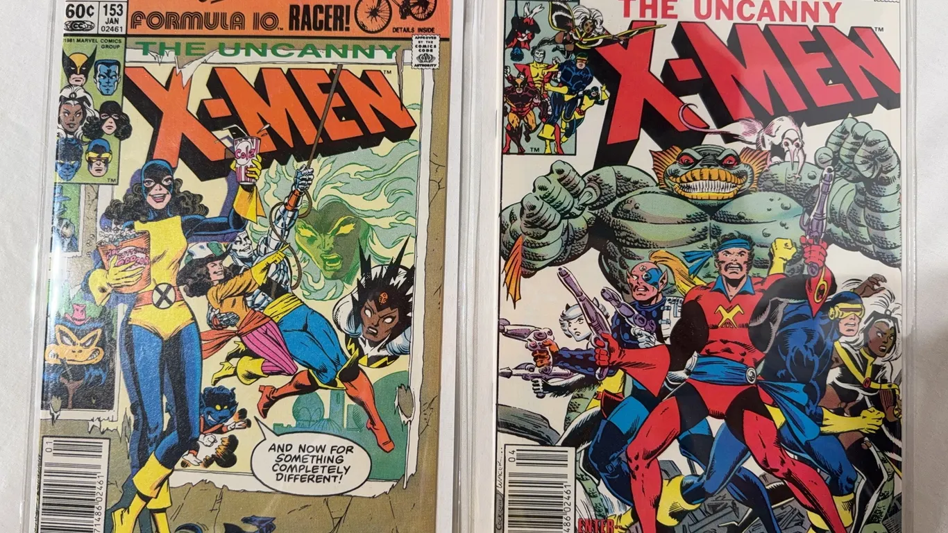 Lot of two Uncanny X-Men. #153 and #156.