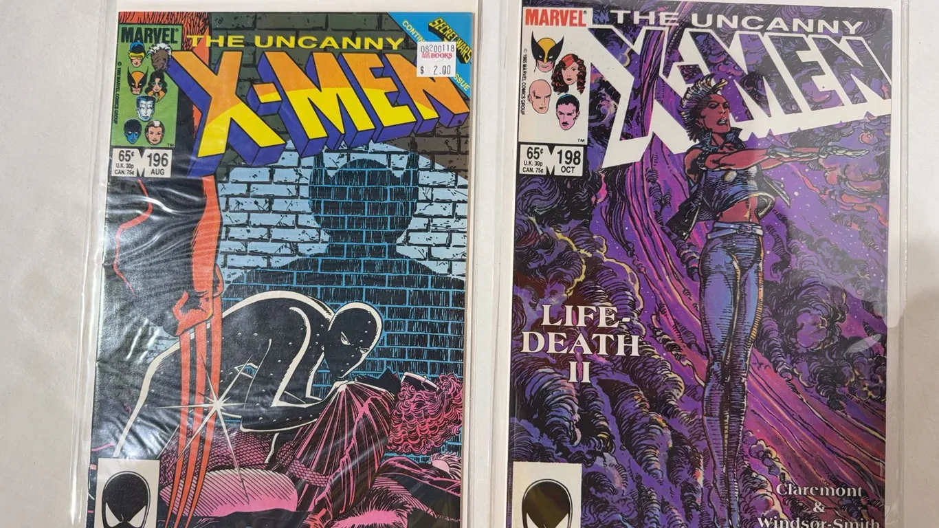 Pair of vintage Uncanny X-Men comics. #196 and 198.