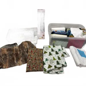 Faux Fur, Christmas Tree Fabric & Craft Supply Lot